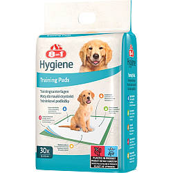 8in1 (8в1) Training Pads - Пелюшки, що привчають, для собак і цуценят, 56x56 см, 30шт
