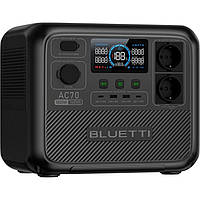 Електростанція для резервного живлення Bluetti AC70 з АКБ LiFePO4 768 Вт·год, Зарядна станція 1000 Вт пік 2000 Вт