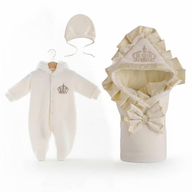 Зимовий комплект на виписку для новонародженого 3 предмети "Чарівний", фото 1