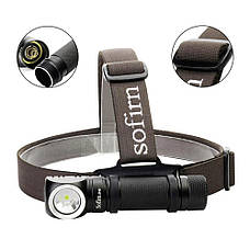 Налобний потужний ліхтар Sofirn SP40 з акумулятором 18650, фото 2