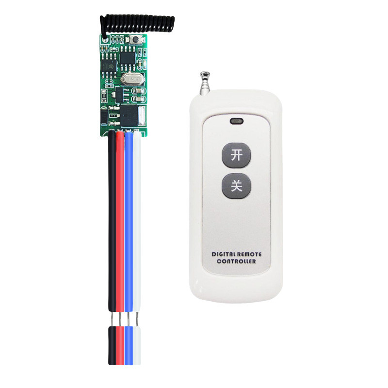 Бездротовий модуль з живленням 433 МГц + 1 пульт 1000 м для керування освітленням, мікроприймач DC 3.6–24В