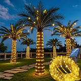 Світлодіодна зовнішня гірлянда "Трубка" 10 м 100 LED сонячна теплий білий, фото 5
