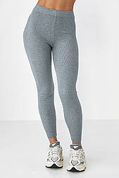 Жіночі трикотажні лосини — сірий колір, ONE SIZE (є розміри)