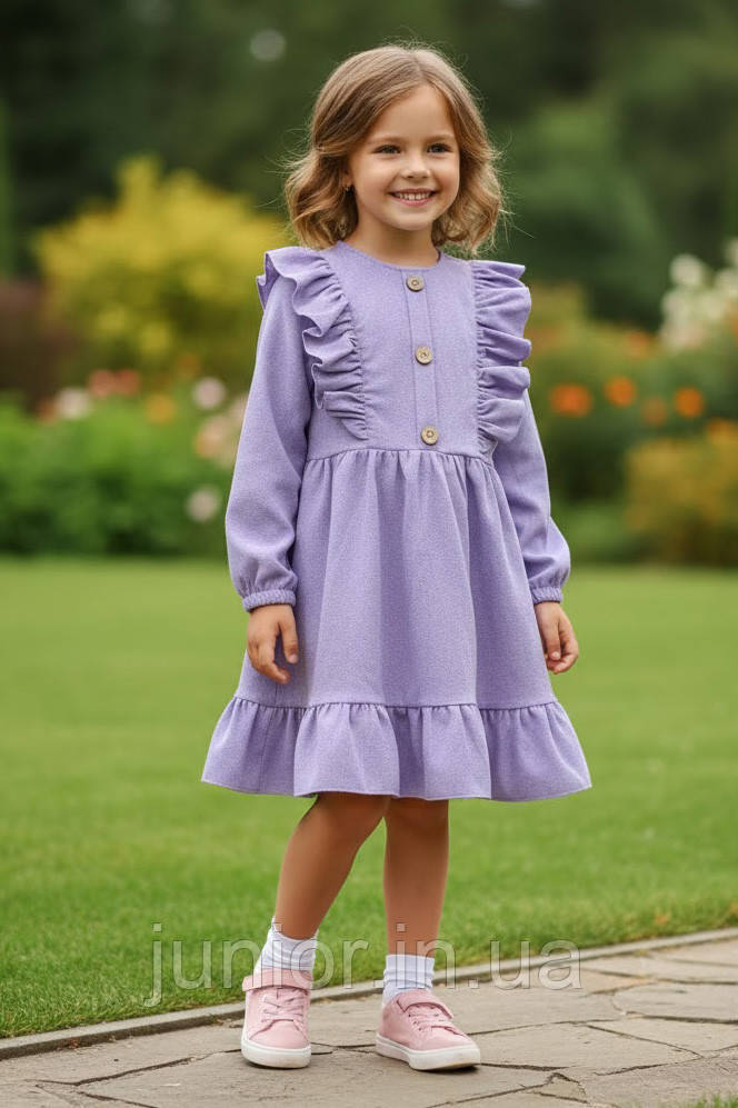 Стильне ошатне вельветове плаття для дівчинки "Мечта" (116-134р), фото 1