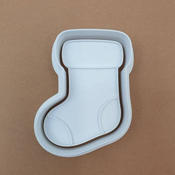 Вирубка-штамп Новорічний чобіток 6.5 см