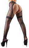 Колготки з імітацією панчіх Cottelli Collection Crotchless Tights M/L ✨, фото 3