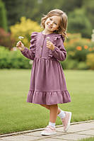 Стильне ошатне вельветове плаття для дівчинки "Мечта" (116-134р)