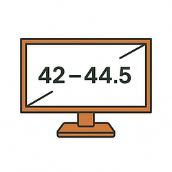 Діагональ 42 – 44.5