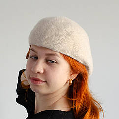 Кепі тепла картуз KENT&AVER, ангорка топлене молоко 56-57