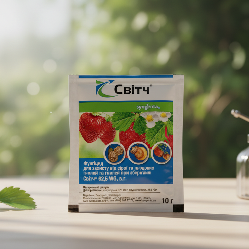 Фунгіцид Світч, тм Сингента Syngenta 10 г — контактно-системний захист від гнилей та грибкових хвороб, фото 1
