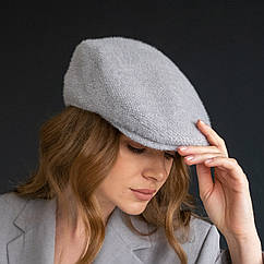 Кепі тепла картуз KENT&AVER, ангорка сіра 56-57