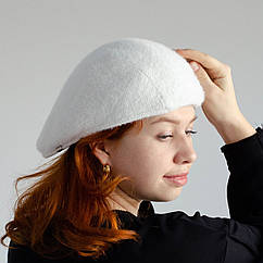 Кепі тепла картуз KENT&AVER, ангорка молоко 56-57