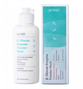 PETITFEE Beta-Glucan Enzyme Powder Wash Ензимна пудра для вмивання з бета-глюканом, 80 г. До 10/2027