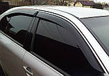 Дефлектори вікон Geely MK sedan 2008-2015 (4шт) Ветровики Джилі МК седан дефлектори (4шт), фото 4