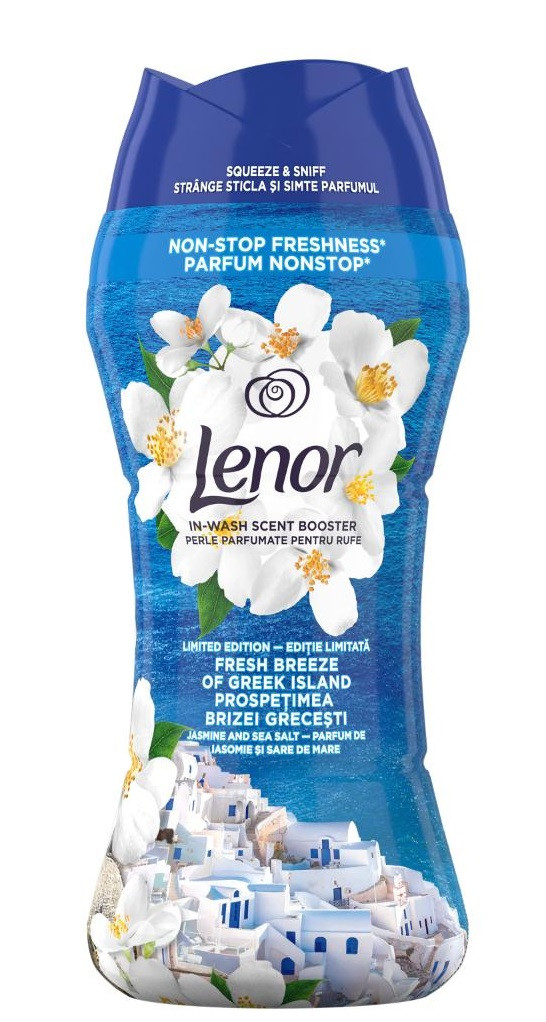 Намистини для прання Lenor з ароматом fresh breeze of greek island 195 g, фото 1
