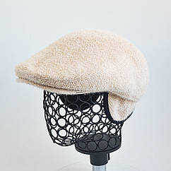 Кепі тепла картуз вушка KENT&AVER, ангорка топлене молоко 56-57