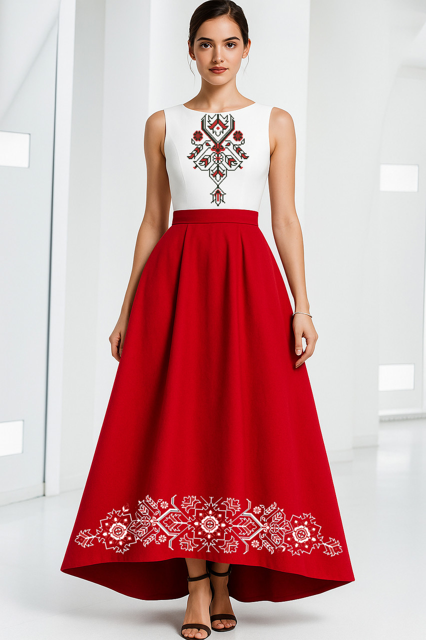 Заготовка жіночої сукні № 024.1-ПЖД(б.р), фото 1