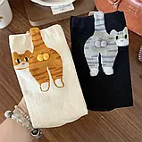 Шкарпетки Кіт з Яйцями 2 пари білі + чорні, один розмір 35 — 42, фото 9