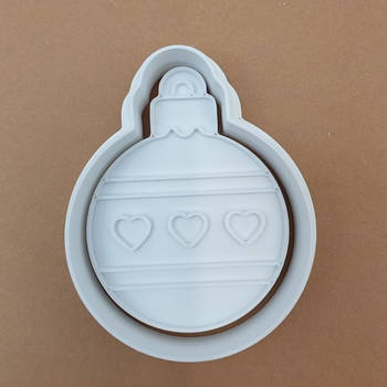 Вирубка-штамп Новорічна іграшка (кулька) 6.5 см