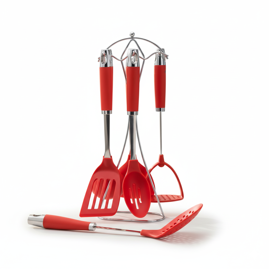 Набір кухонного приладдя Herisson 6 предметів на підставці 38 см, фото 1