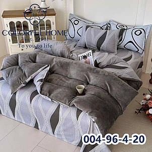 Тепла постіль двухстороння фланень велюр Colorful Home - євро, фото 1