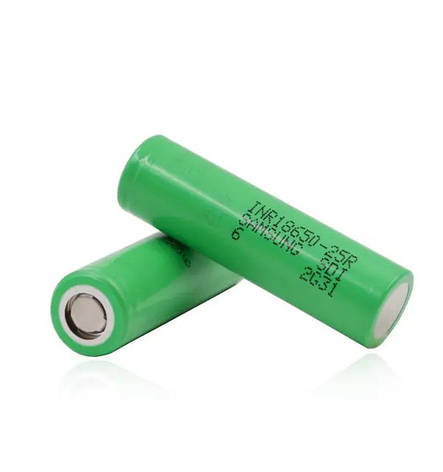 Акумулятор високострумовий Samsung INR18650-25R 2500 mAh (20A), фото 1