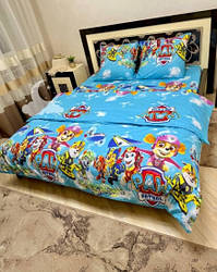 Полуторний комплект постільної білизни із Бязі Голд "Скай патруль"