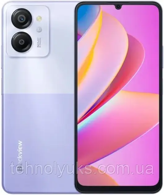 Смартфон Blackview COLOR 8 8/256Gb Purple, 6.75" IPS, 50/8Мп, Tiger T616, 6000mAh, фото 1