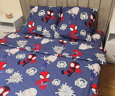 Полуторний комплект постільної білизни із Бязі Голд "Спайдер дитячий"
