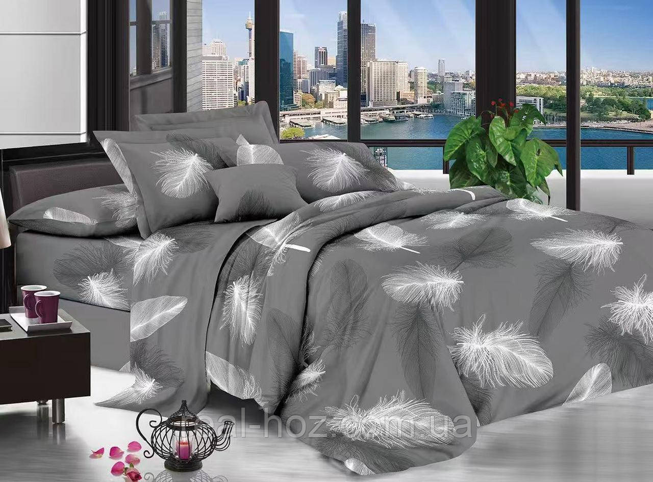 Комплект постільної білизни бязь. Пірья., фото 1