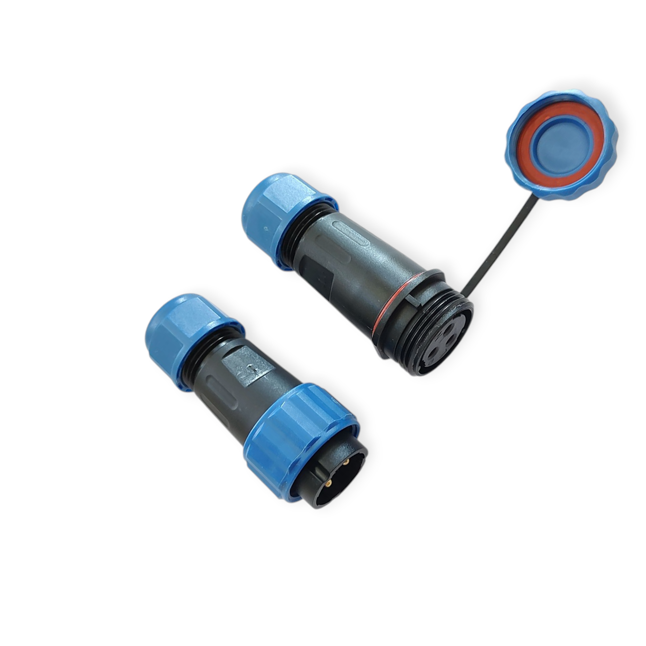 Роз'єм SP21-3 герметичний, 3 контакта, пара (тато + мама), фото 1