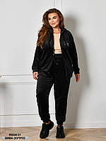 Спортивний велюровий костюм на хутрі