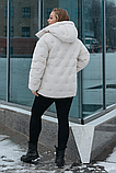 Стильний жіночий пуховик М-1101, розміри 46-52, фото 5