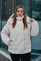 Стильний жіночий пуховик М-1101, розміри 46-52