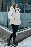 Стильний жіночий пуховик М-1101, розміри 46-52, фото 7