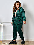 Спортивний велюровий костюм на хутрі, фото 2