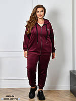 Спортивний велюровий костюм на хутрі