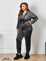 Спортивний велюровий костюм на хутрі