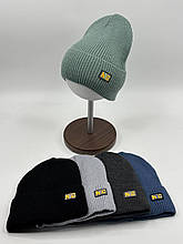 Шапка дитяча зимова Vertex для хлопчиків із закотом розмір 46-52