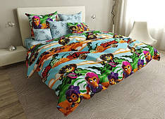 Полуторний комплект постільної білизни із Бязі Голд "Бравл стар"