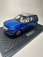 Машинка металева BMW X7 , "АвтоЕксперт" БМВ  , синя,  світло звук  20* 8 * 7 см, 1:24