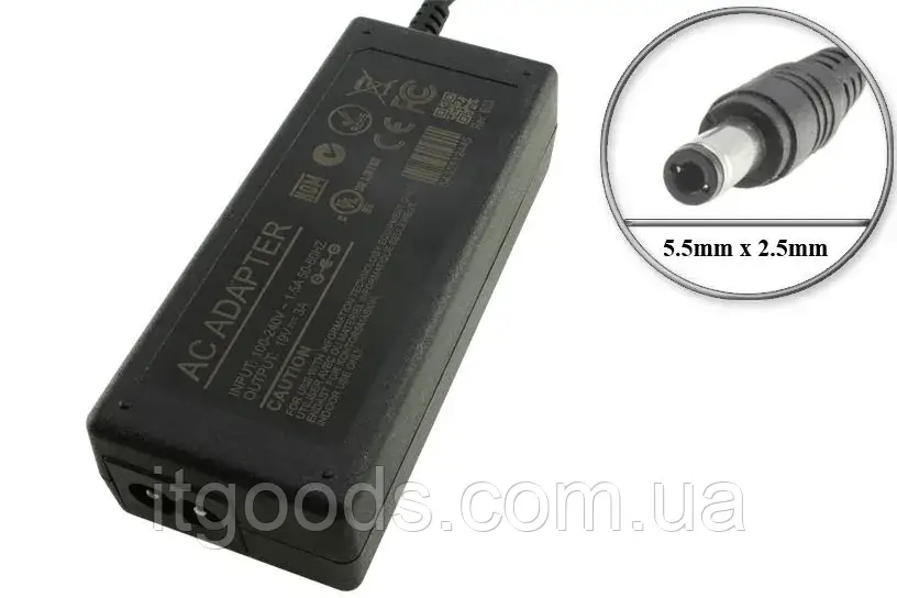 Блок живлення / адаптер 19V, 3A, 57W для колонки JBL Xtreme 1 / JBL Xtreme 2 / Xtreme 2 Special Edition / NTD19V-3C-DC, фото 1