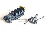 Масштабная модель бронированый автомобиль тип Sd.Kfz. 10 + Pak. 40, масштаб H0, фото 2