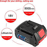 Заміна батареї Power Elektro Elektro 18v 5Ah Li-ion CoolPack для Bosch GBA BAT609 BAT609G BAT618G BAT619 BAT619G BAT622 BAT620-2PK, фото 3