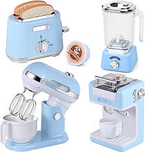 Ігровий набір побутової техніки (кавоварка, тостер, блендер, міксер) арт. 8057 B