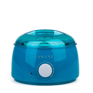 Воскоплав банковий Sokany SK-117 з терморегулятором для воску в банках та гранулах 500 мл бірюзовий (SK117GR)