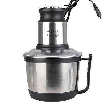 Подрібнювач-чопер Sokany SK-7027 з чашею на 3 л сталь (SK7027SS)