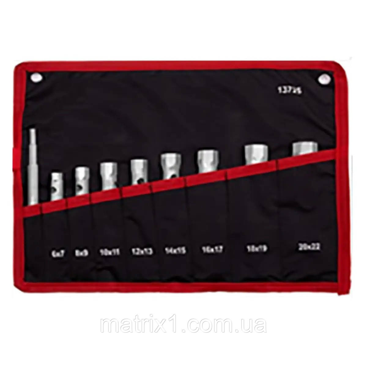 Набір ключів трубчастих та вороток посилений 9 шт. Сталь 70263, фото 1