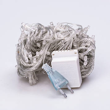 Гірлянда Lugi Нитка 400 LED довжина 18 м прозора синій (W400LEDBL)