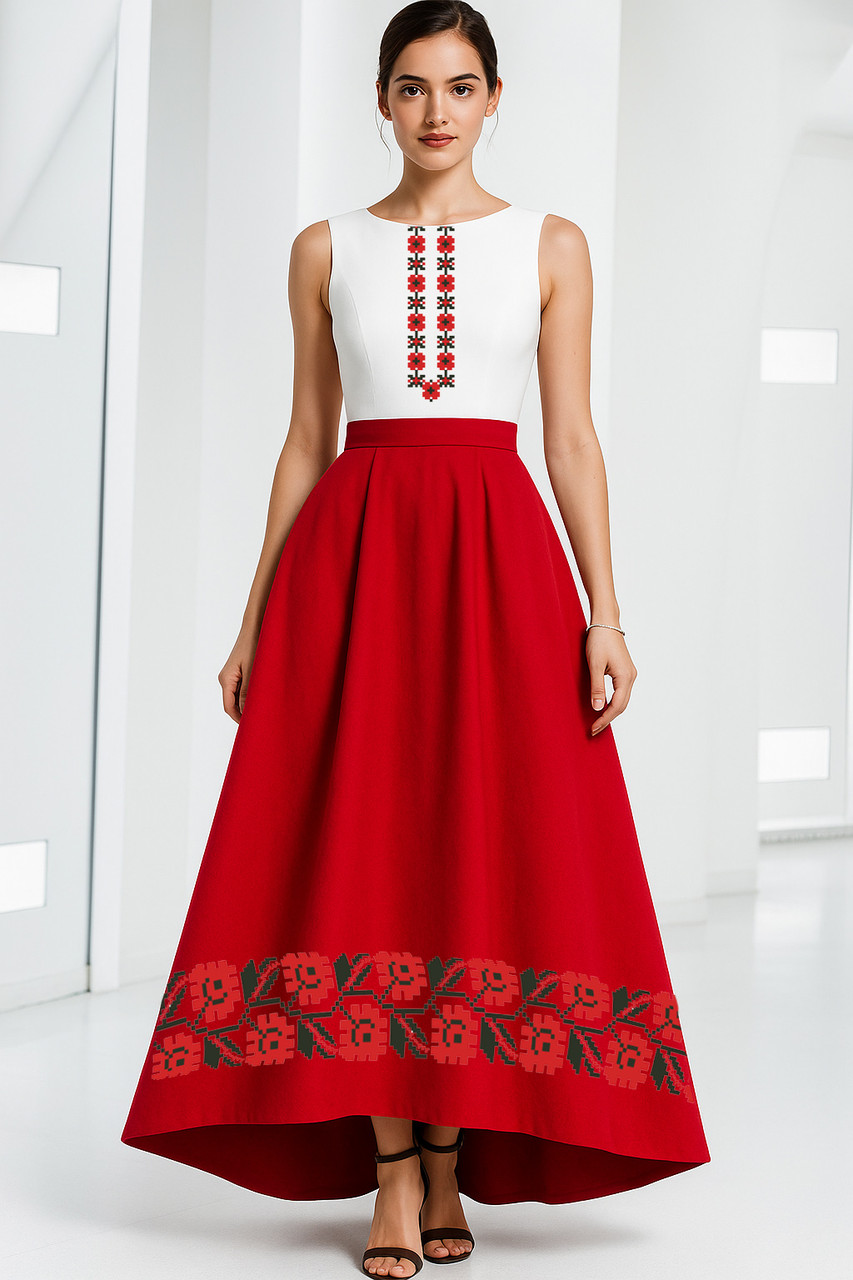 Заготовка жіночої сукні № 349-ПЖД(б.р), фото 1